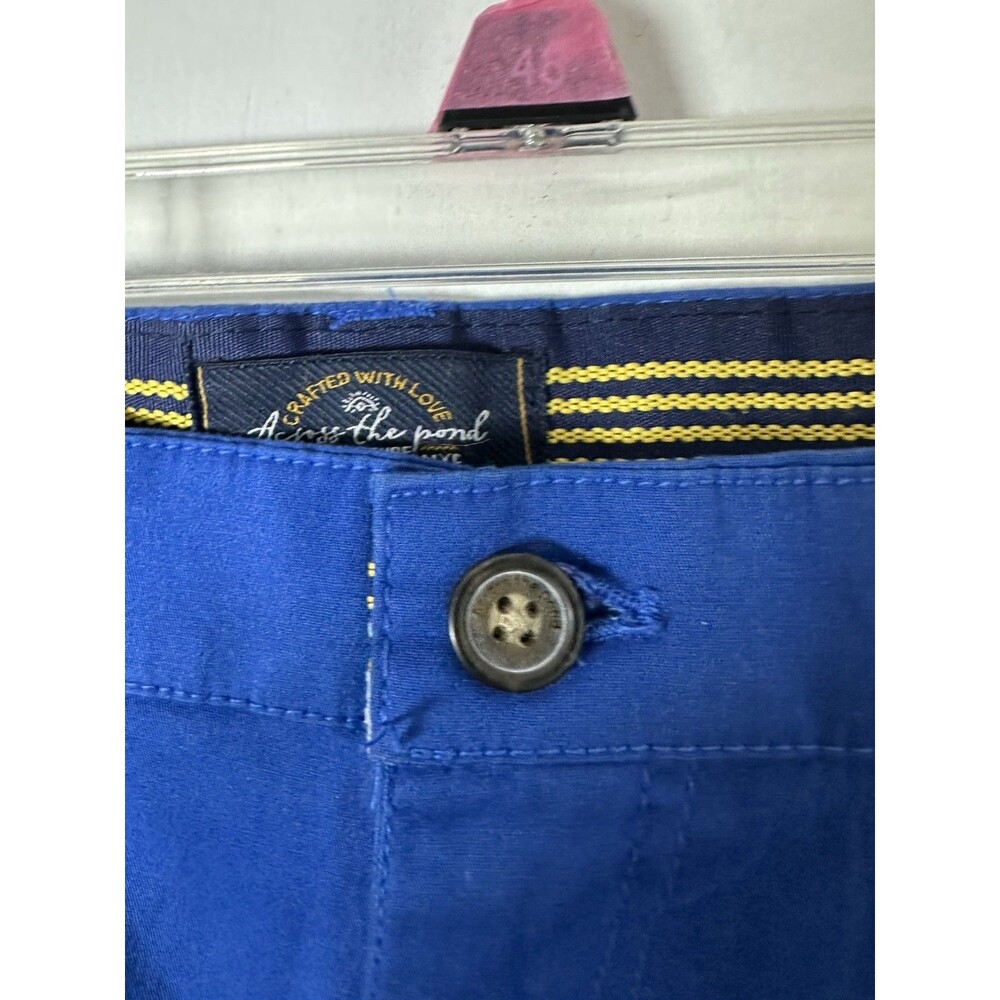 NWT Across The Pond Slim Fit Stretch Signature Line Blue Pants Men's Size 38x30 - Picture 4 of 9